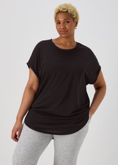 Black Longline T-Shirt