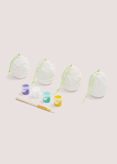 4 Pack Paint Your Own Hanging Eggs (11cm x 12cm)