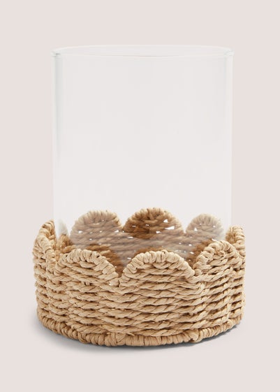 Scallop Edge Hurricane Candle Holder