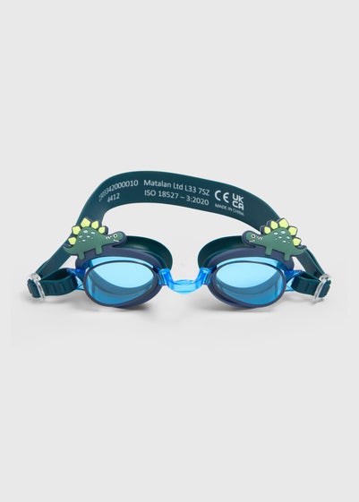 Kids Navy Dino Swimming Goggles