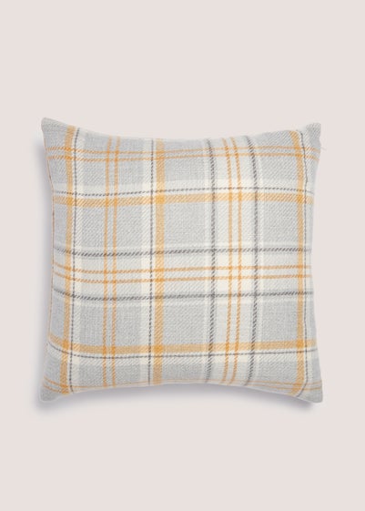 Yellow Cottage Check Cushion