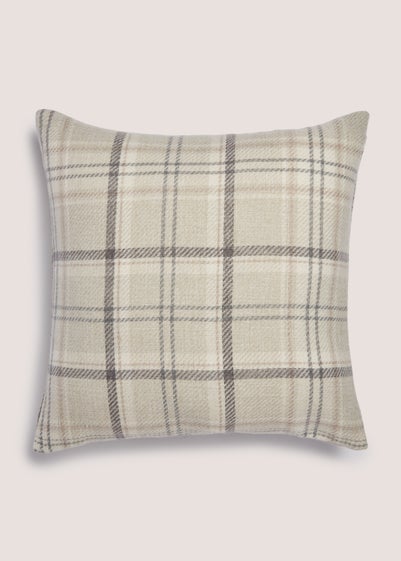 Neutral Cottage Check Cushion