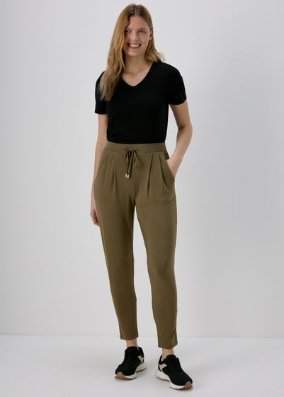Khaki Harem Trousers - Size 8