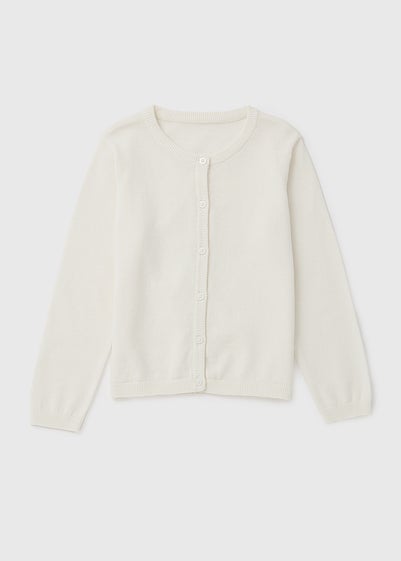 Girls White Cardigan (1-7yrs)