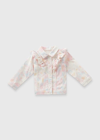 Girls Multicolour Tie Dye Denim Jacket (1-7yrs)