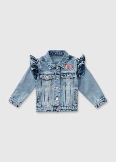 Girls Blue Good Vibes Denim Jacket (1-7yrs)