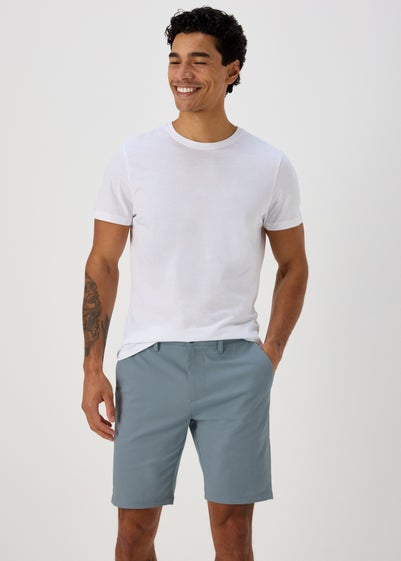 Blue Slim Fit Chino Shorts