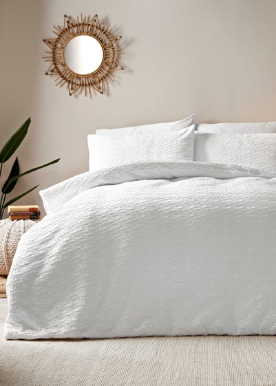 Ivory Circle Jacquard Duvet Set