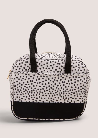 Kids Black & White Spots Design Lunch Bag