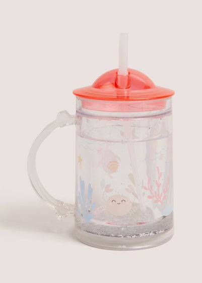 Kids Multicolour Mermaid Glitter Tumbler