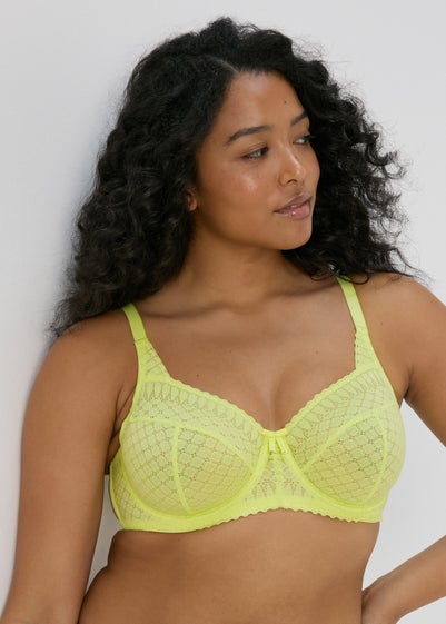 Lime Stretch DD Lace Bra