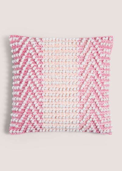 Pink Global Bobble Cushion (43cm x 43cm)