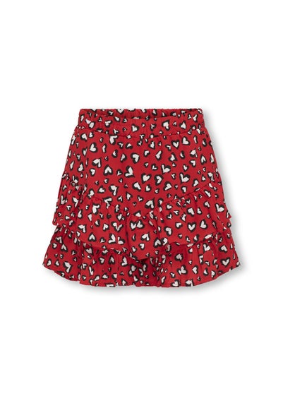 ONLY Girls Red Kogpalms Skort (6-14yrs)