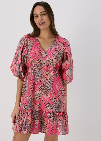 Pink Aztec Mini Dress