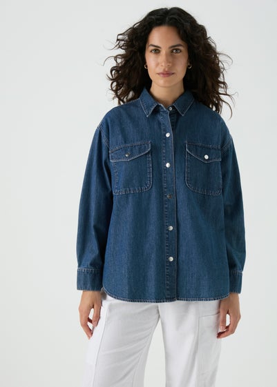 Mid Wash Denim Shirt