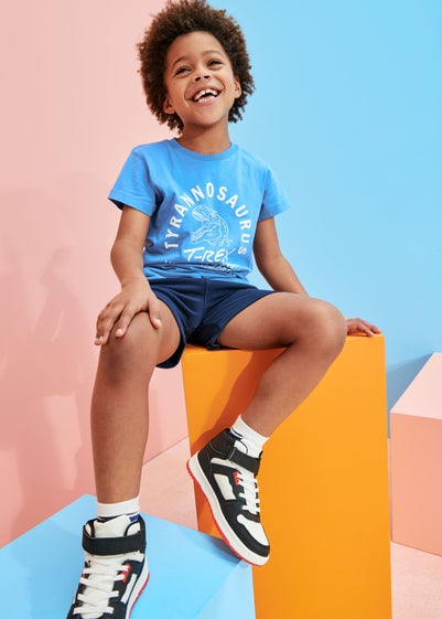 Boys Blue T Rex T-Shirt (1-7yrs)