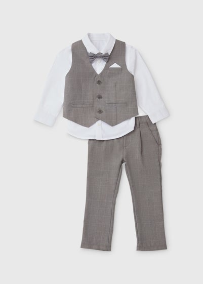 Boys Grey 4 Piece Formal Set (1-7yrs)