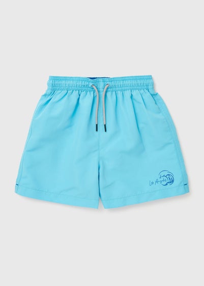 Boys Cyan Swim Shorts (6-13yrs)