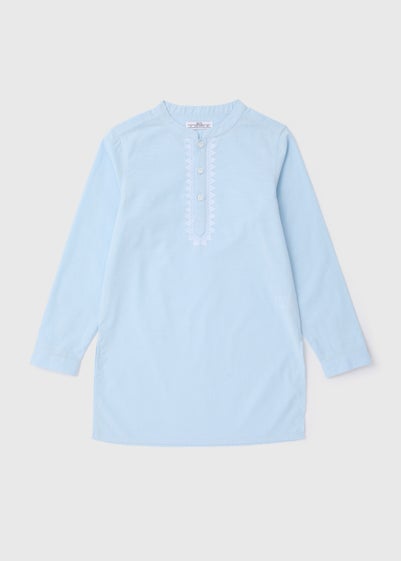 Boys Blue Eid Kurta Shirt (7-13yrs)