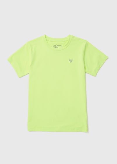 Boys Lime Textured Sports T-Shirt (7-13yrs)