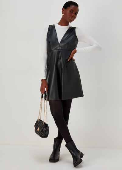 Black Pinafore Dress