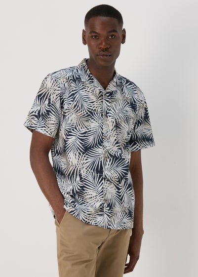 Stone Leaf Print Shirt