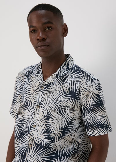 Stone Leaf Print Shirt