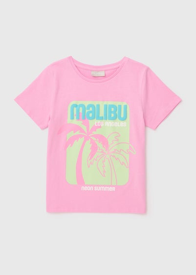 Pink Malibu Short Sleeve T-Shirt (7-13yrs) - Age 10 Years