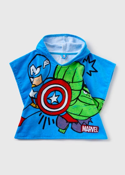 Mini Marvel Kids Blue Poncho