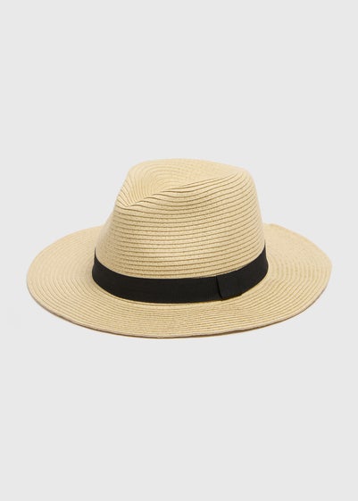 Natural Trilby Hat - One Size