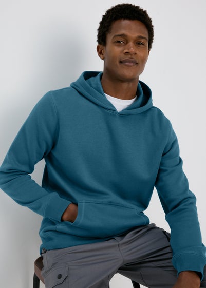 Blue Essential Pull On Hoodie