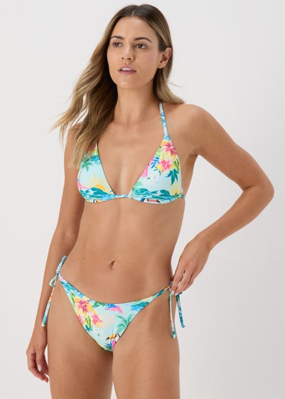 Multicolour Triangle Bikini Top