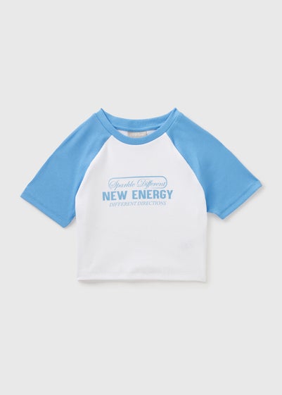 Girls White New Energy White T-Shirt (7-15yrs)