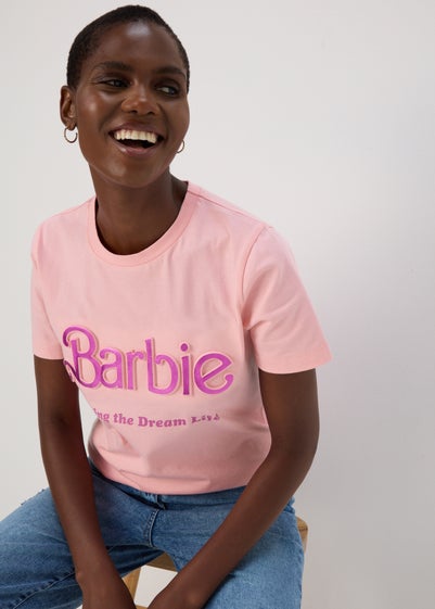 Barbie Pink Logo T-Shirt - Size 16