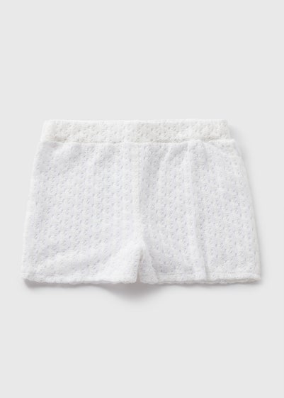 Girls Cream Lace Shorts (7yrs-15yrs)