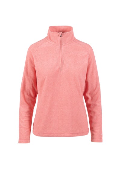 Trespass Pink Meadows Fleece Quarter Zip