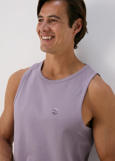 Lilac  Jersey Ringer Vest