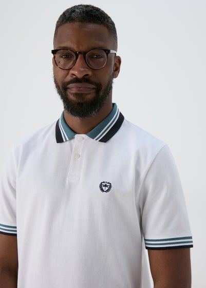 White Tipped Polo Shirt