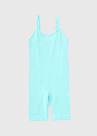 Girls Blue Seamless Unitard (7-15yrs)