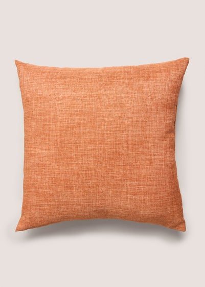 Orange Linen Look Cushion