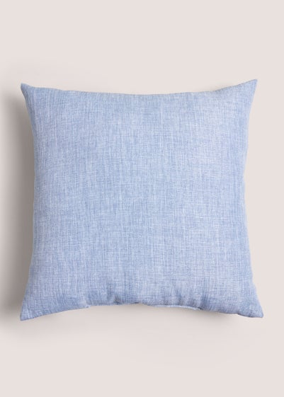 Blue Linen-Look Cushion