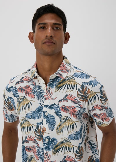 Multicolour Leaf Print Shirt