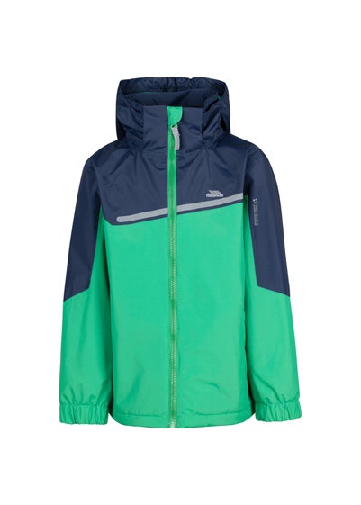 Trespass Navy & Green Submerged Jacket (3-12yrs)