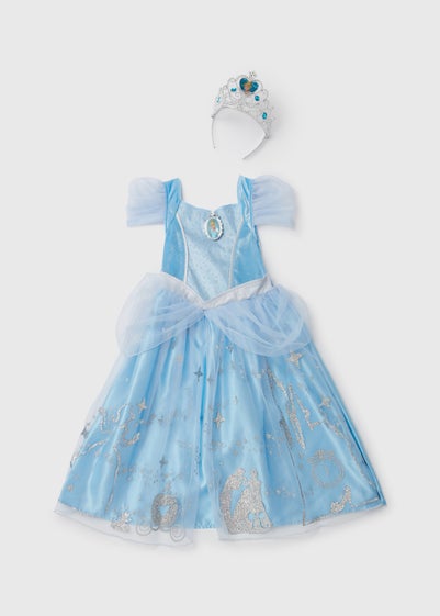 Kids Blue Disney Cinderella Fancy Dress Costume (3-9yrs) - Age 4 - 5 Years