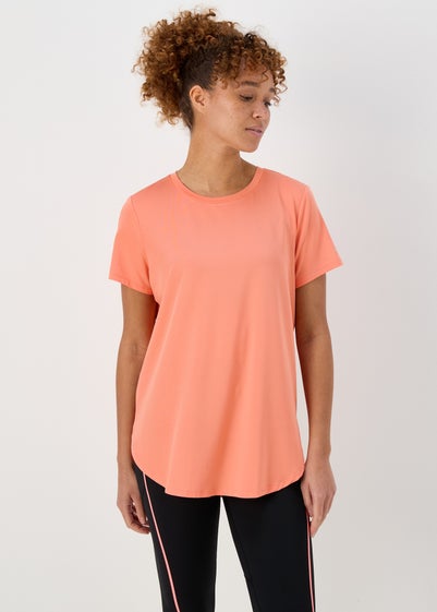 Souluxe Coral Longline T Shirt - Small