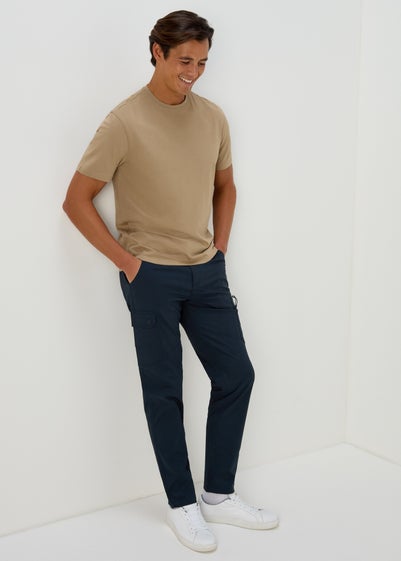 Navy Belted Trekking Trousers