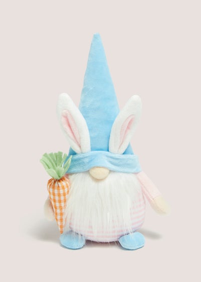 Blue Gnome With Carrot (27cm x 10cm)