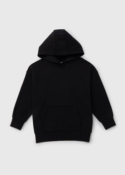 Girls Black Oversized Hoodie (7-15yrs)