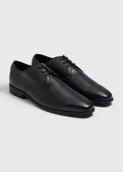 Black Derby Shoes - Size 6