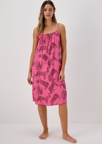 Pink Leopard Chemise